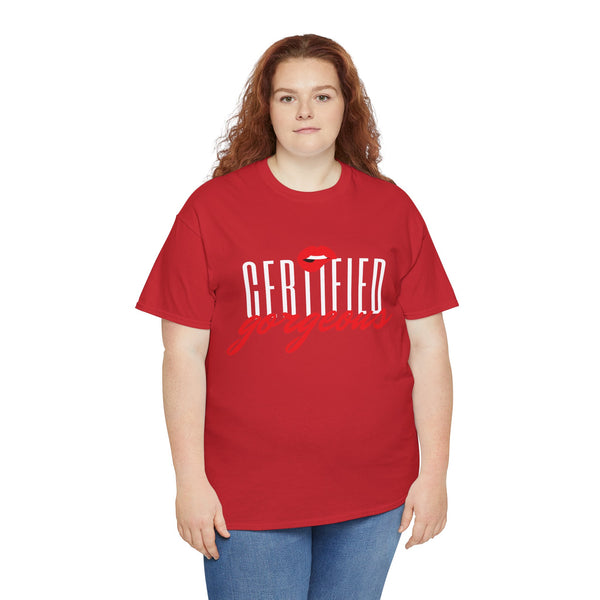 Certified Gorgeous Plus Size Women Heavy Cotton Tee