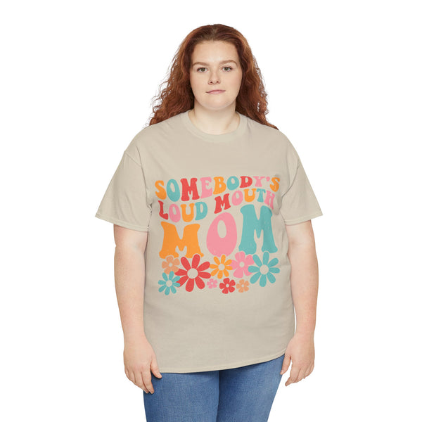 "Somebody Loud Mouth Mama" Plus Size Women Heavy Cotton Tee T-Shirt