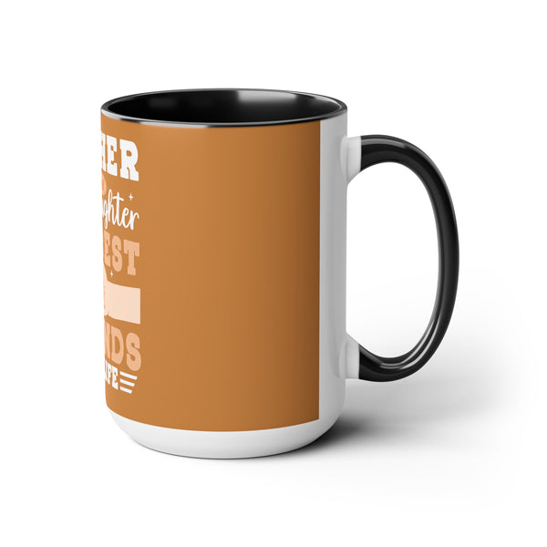 Mother & Daughter Two-Tone Coffee Mugs Cup, 15oz
