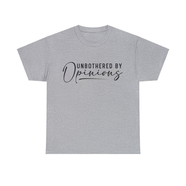 "Unbothered By Opinions" Plus Size Women Heavy Cotton Tee
