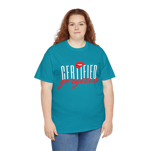 Certified Gorgeous Plus Size Women Heavy Cotton Tee