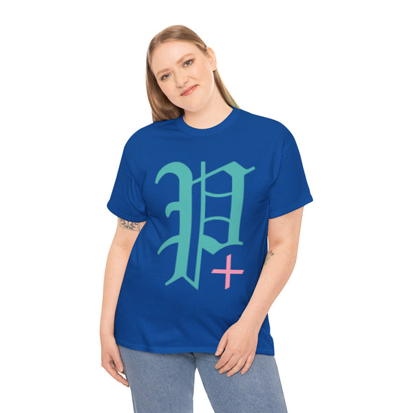 "Plus All Over" Plus Size Women Heavy Cotton Tee T-shirt
