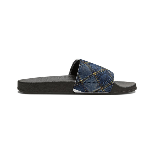 Denim Women's PU Slide Sandals
