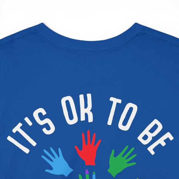 Autism Awareness "Be Kind" Plus Size Women Heavy Cotton Tee