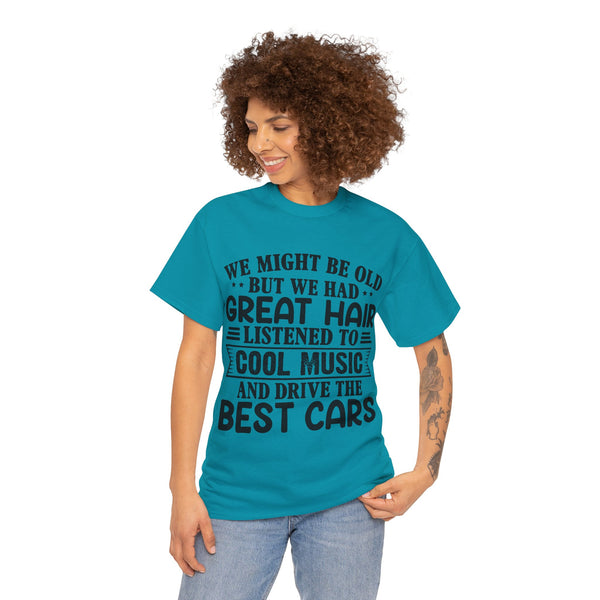 "We Might Be Old" of Empress Plus Size Women Heavy Cotton Tee