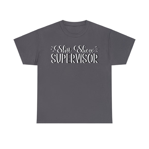 Sh*t Show Supervisor Plus Size Women Heavy Cotton Tee