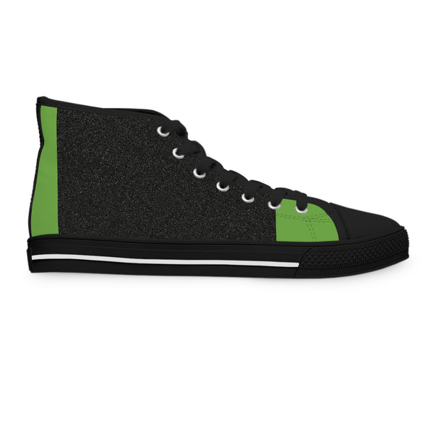 Green/Black Women's High Top Sneakers