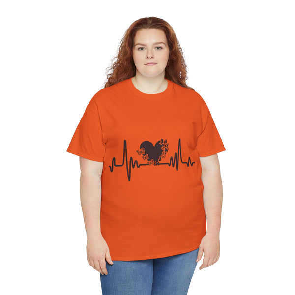 Love is Life Line Plus Size Women Heavy Cotton Tee