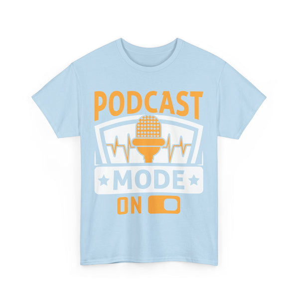 Podcast Mode On Plus Size Woman Heavy Cotton Tee