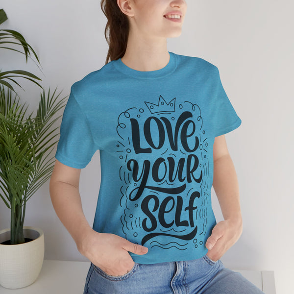 "Body Positivity" Quotes Plus Size Woman Jersey Short Sleeve Tee T-Shirt