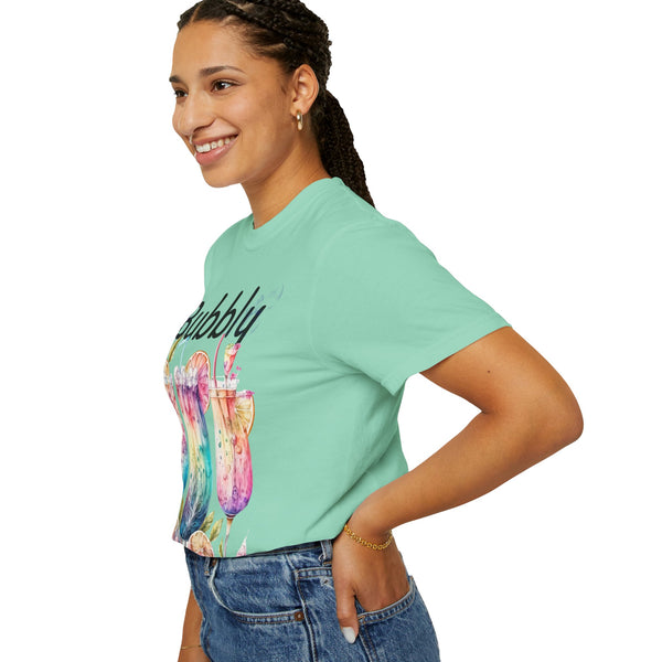 Bubbly Plus Size Woman Garment-Dyed T-shirt
