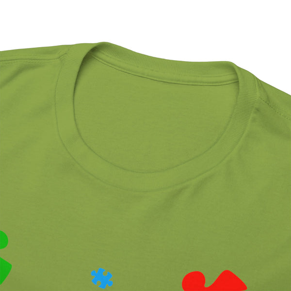Autism Awareness "Be Kind" Plus Size Women Heavy Cotton Tee