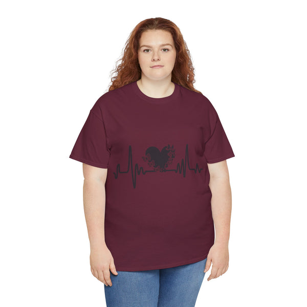 Love is Life Line Plus Size Women Heavy Cotton Tee