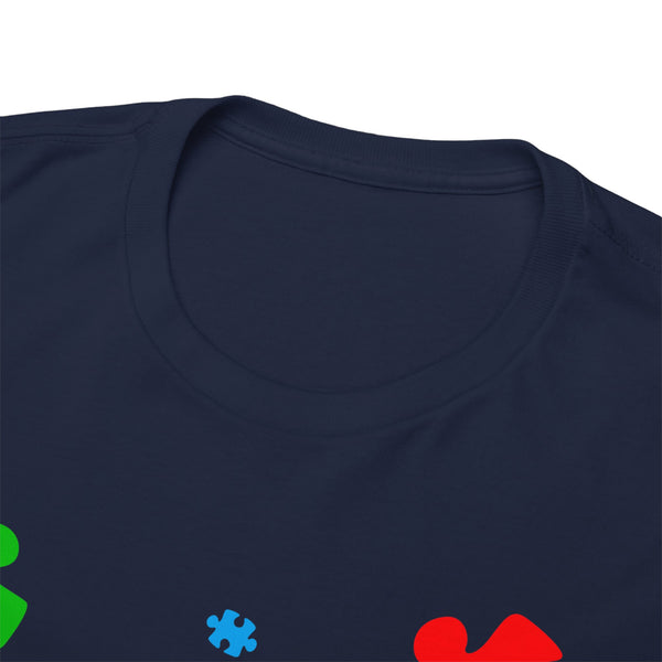Autism Awareness "Be Kind" Plus Size Women Heavy Cotton Tee