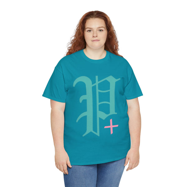 "Plus All Over" Plus Size Women Heavy Cotton Tee T-shirt