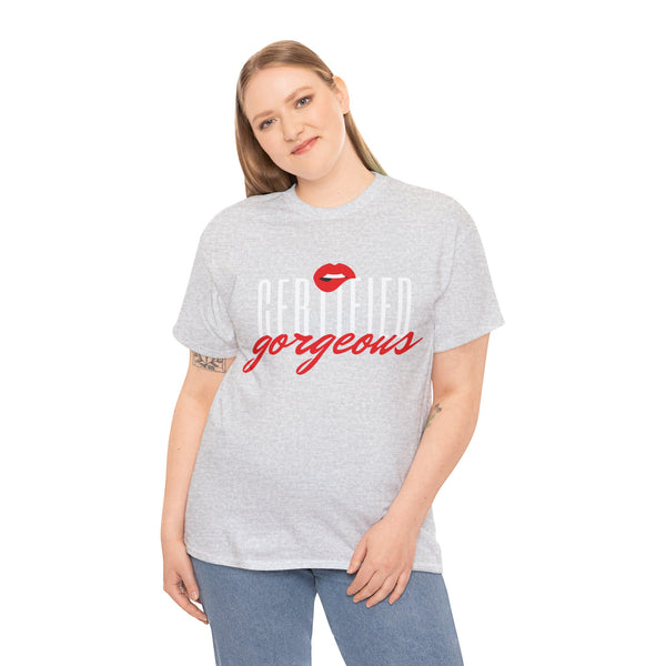 Certified Gorgeous Plus Size Women Heavy Cotton Tee