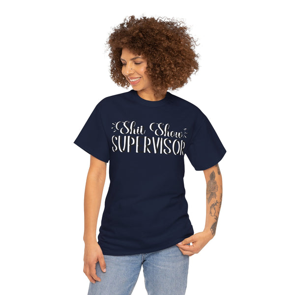 Sh*t Show Supervisor Plus Size Women Heavy Cotton Tee