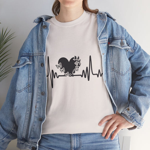 Love is Life Line Plus Size Women Heavy Cotton Tee