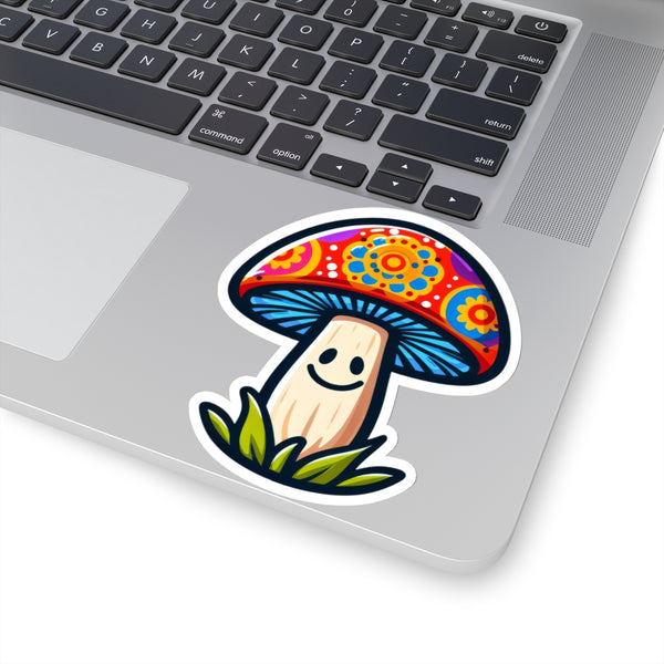 Hippie Mushroom Kiss-Cut Stickers