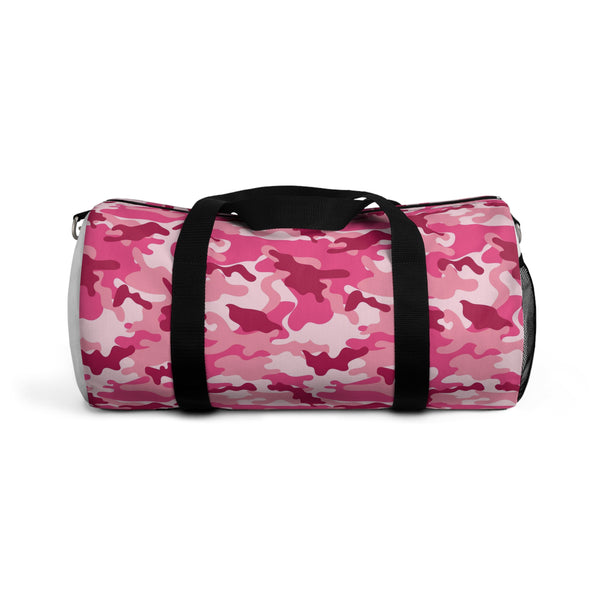 Pink Camouflaged Duffel Gym Bag