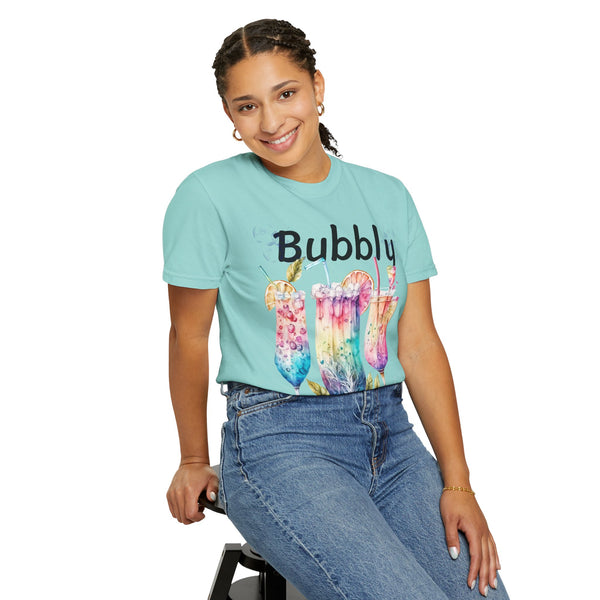 Bubbly Plus Size Woman Garment-Dyed T-shirt