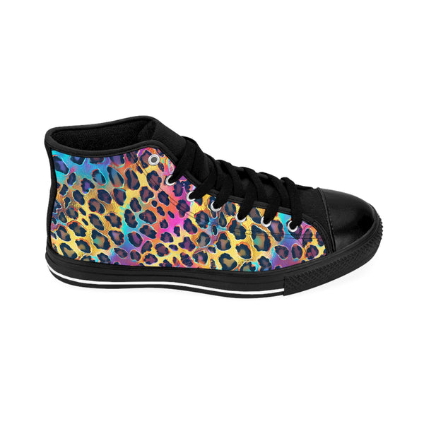 Holographic Cheetah Women's Classic Sneakers