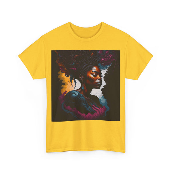 "Black Women" Woman Crewneck T-Shirt: Focus on the Good - Unisex Heavy Cotton Tee