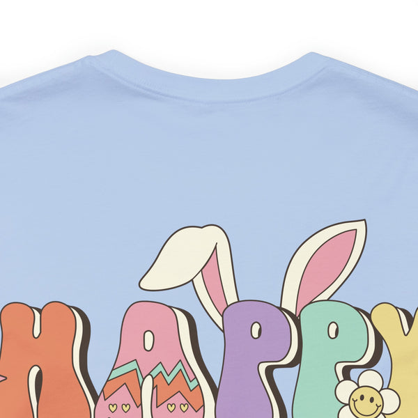 Happy Easter Plus Size Woman Jersey Short Sleeve Tee T-Shirt