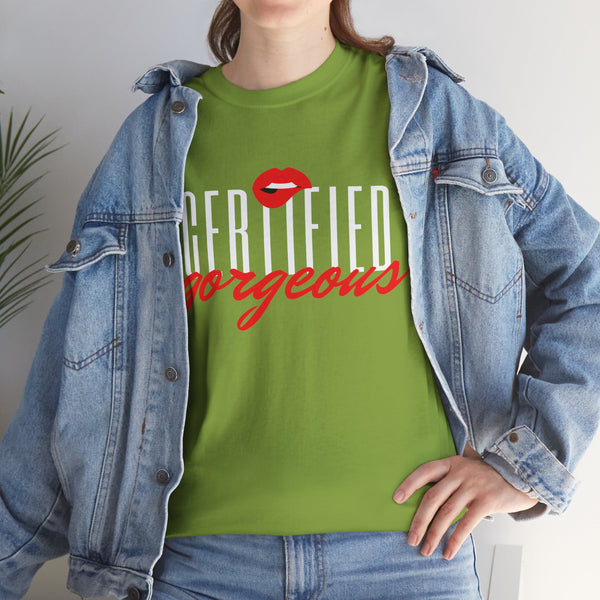 Certified Gorgeous Plus Size Women Heavy Cotton Tee