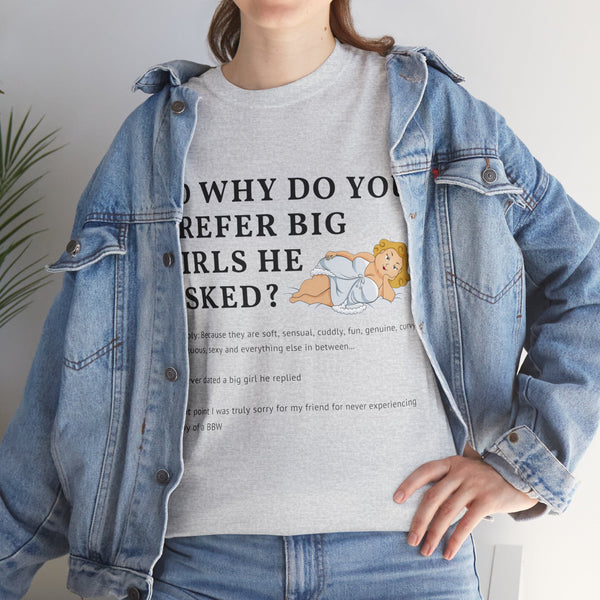 Why Big Girls Plus Size Women Heavy Cotton Tee