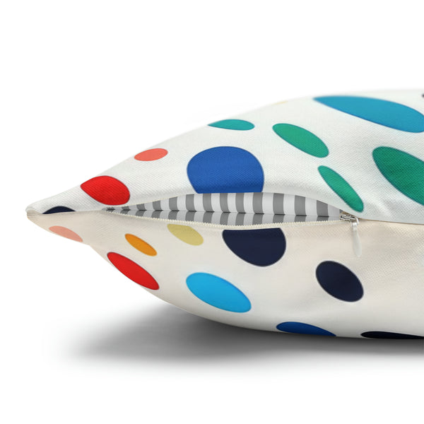Spawn Polka Dots Spun Polyester Square Pillowcase