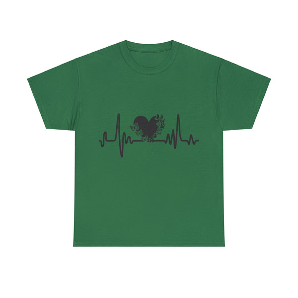 Love is Life Line Plus Size Women Heavy Cotton Tee