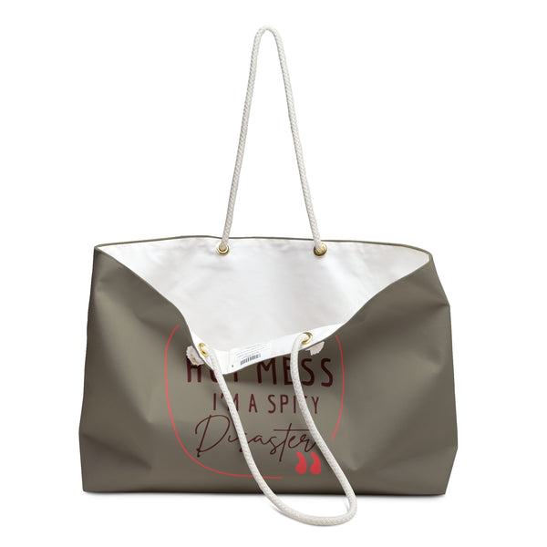 "Hot Mess" Weekender Bag Tote