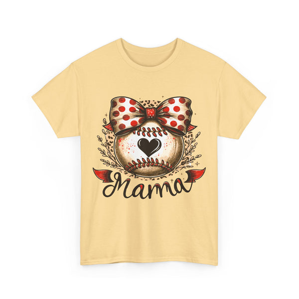 "Baseball Mama" Plus Size Women Heavy Cotton Tee T-Shirt