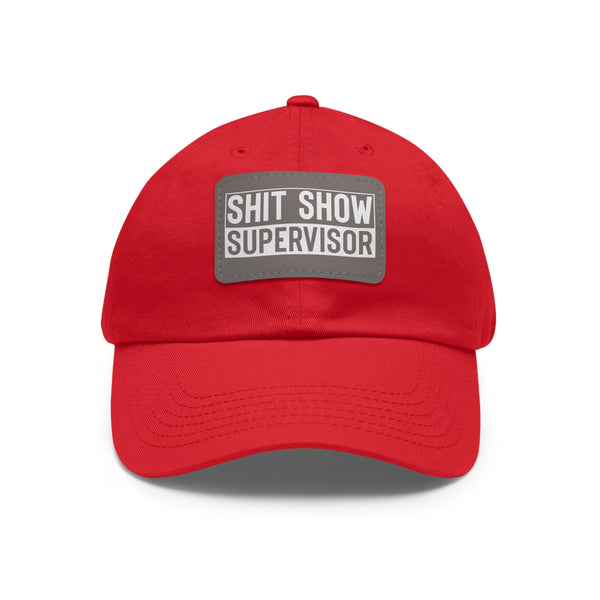 Sh*t Show Supervisor Ladies Hat with Leather Patch