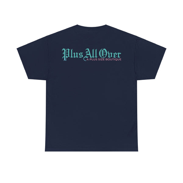 "Plus All Over" Plus Size Women Heavy Cotton Tee T-shirt