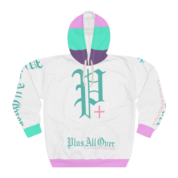 "Plus All Over" Brand Woman's Pullover Hoodie