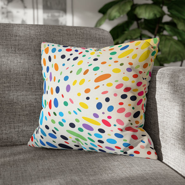 Spawn Polka Dots Spun Polyester Square Pillowcase