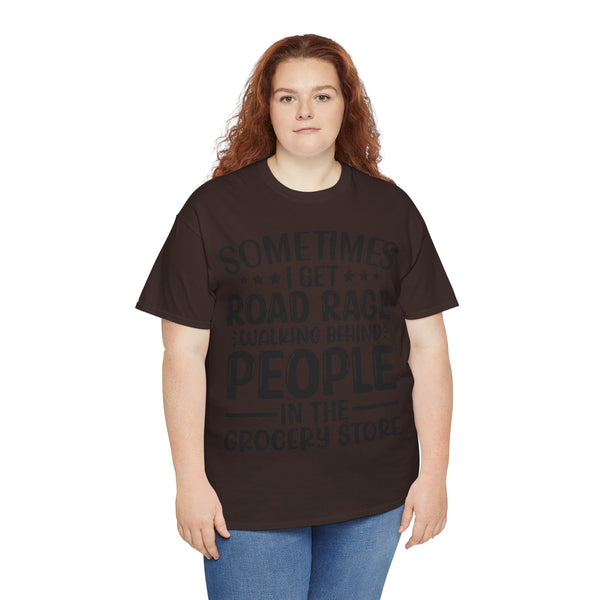 "Sometimes I get Road Rage" Plus Size Women Heavy Cotton Tee