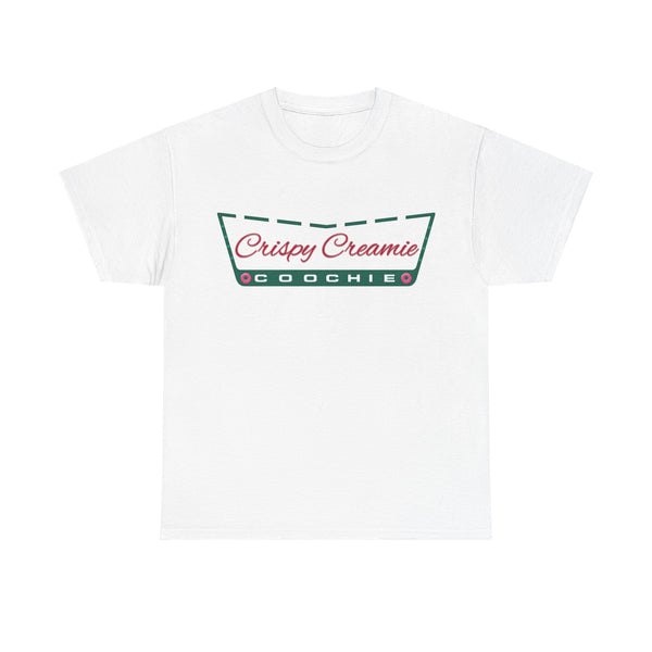 "Crispy Cream" Woman Crewneck T-Shirt: Focus on the Good - Unisex Heavy Cotton Tee