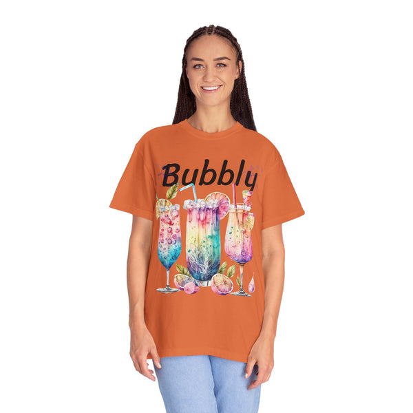 Bubbly Plus Size Woman Garment-Dyed T-shirt