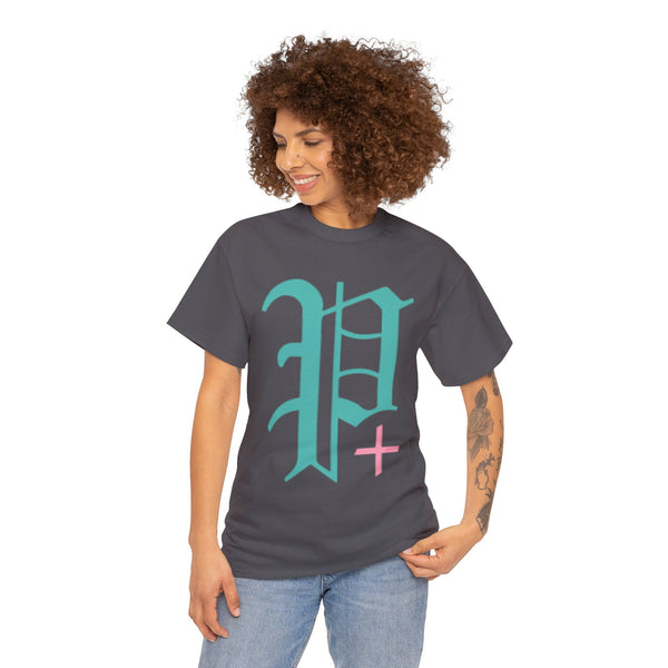 "Plus All Over" Plus Size Women Heavy Cotton Tee T-shirt