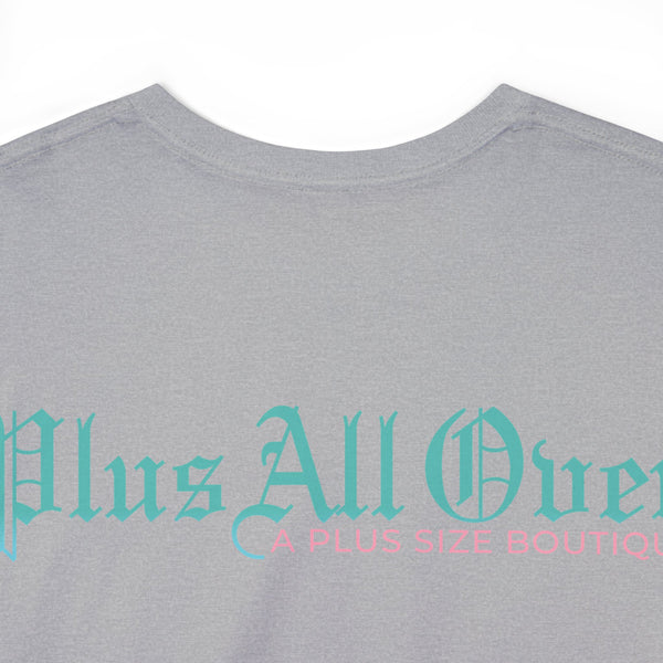 "Plus All Over" Plus Size Women Heavy Cotton Tee T-shirt