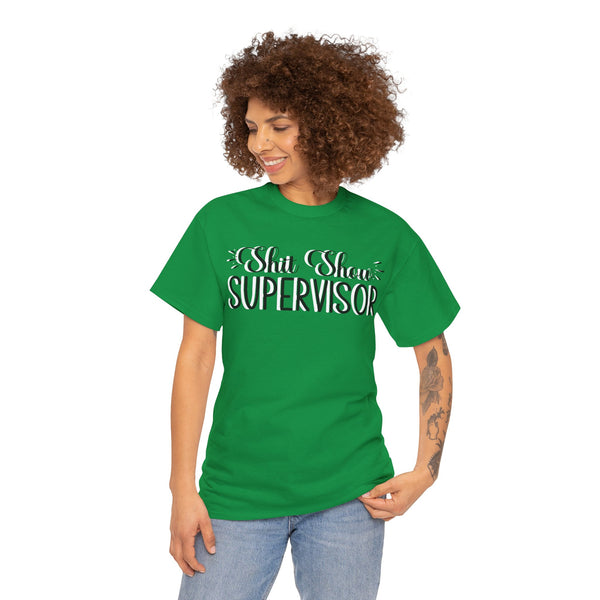 Sh*t Show Supervisor Plus Size Women Heavy Cotton Tee