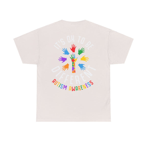Autism Awareness "Be Kind" Plus Size Women Heavy Cotton Tee