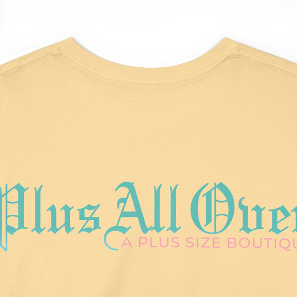 "Plus All Over" Plus Size Women Heavy Cotton Tee T-shirt