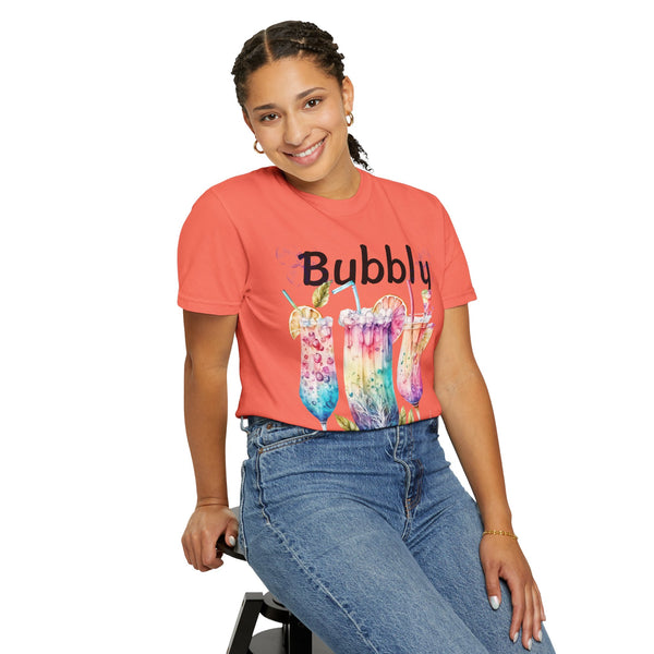 Bubbly Plus Size Woman Garment-Dyed T-shirt