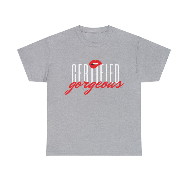 Certified Gorgeous Plus Size Women Heavy Cotton Tee