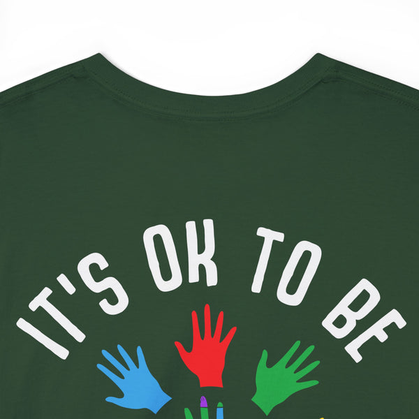 Autism Awareness "Be Kind" Plus Size Women Heavy Cotton Tee