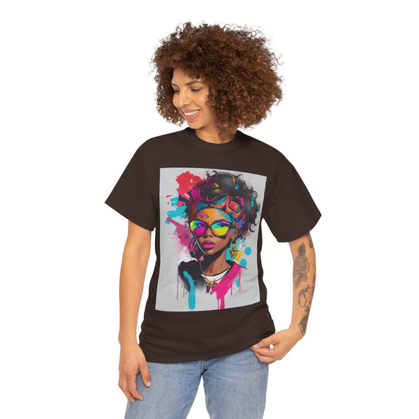 "Black Women" Woman Crewneck T-Shirt: Focus on the Good - Unisex Heavy Cotton Tee